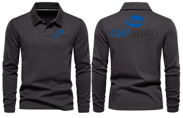 AER GSP AIRPORT LONG SLEEVE POLO